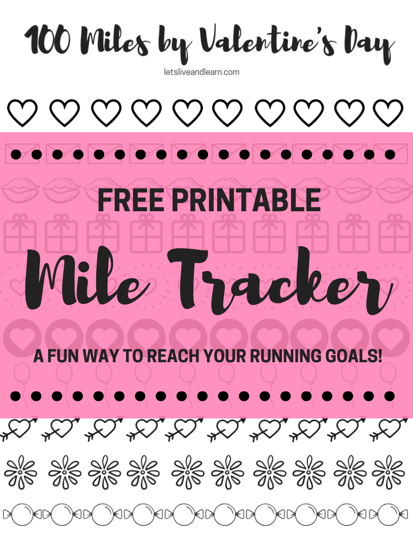 Printable Mile Tracker Coloring Page Web Printable Mileage Habit Tracker 100 Mile Challenge