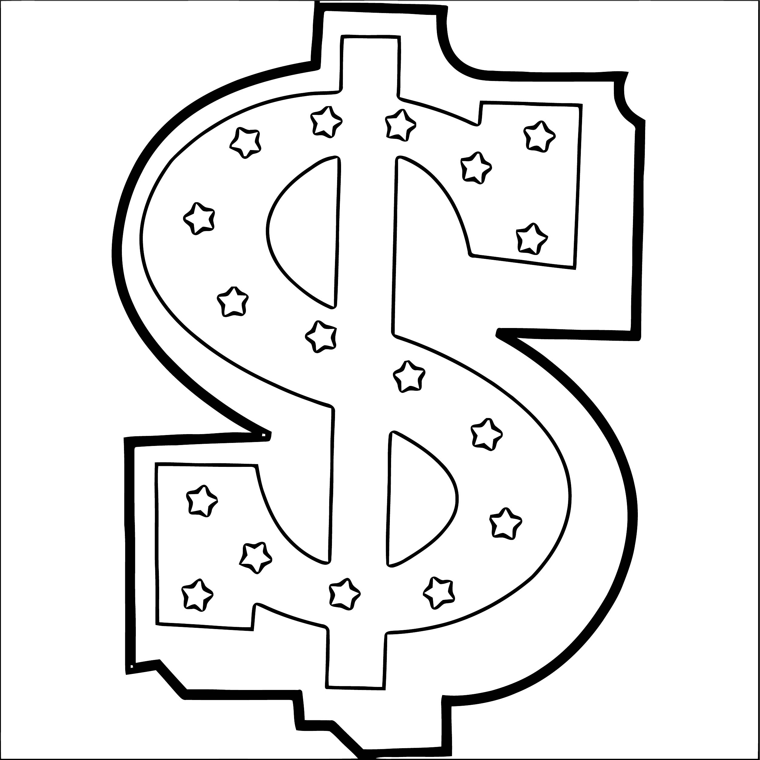 Printable Money Coloring Pages