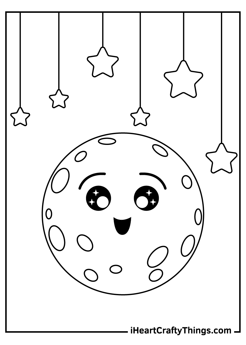 Printable Moon Coloring Pages Updated 2021