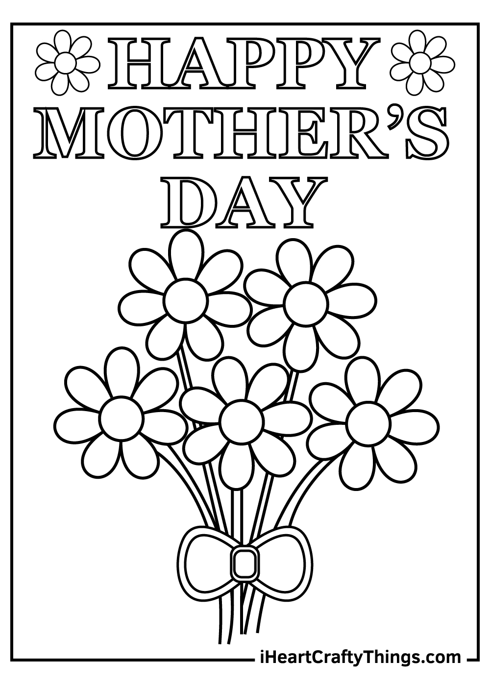 Mother Day Color Pages Printable