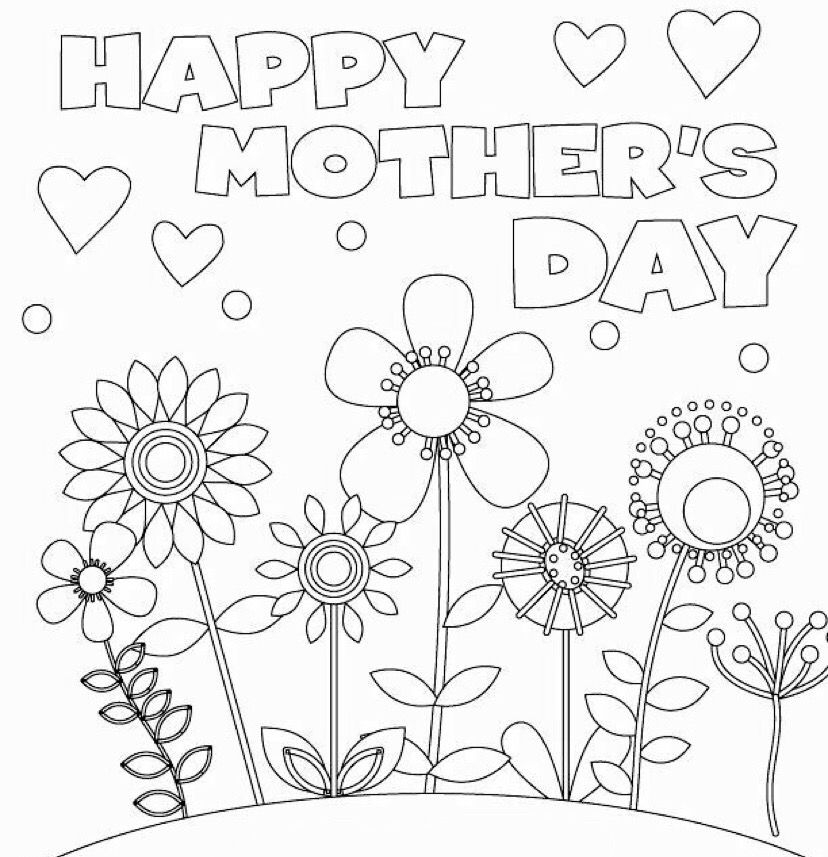 Printable Mothers Day Cards To Color
