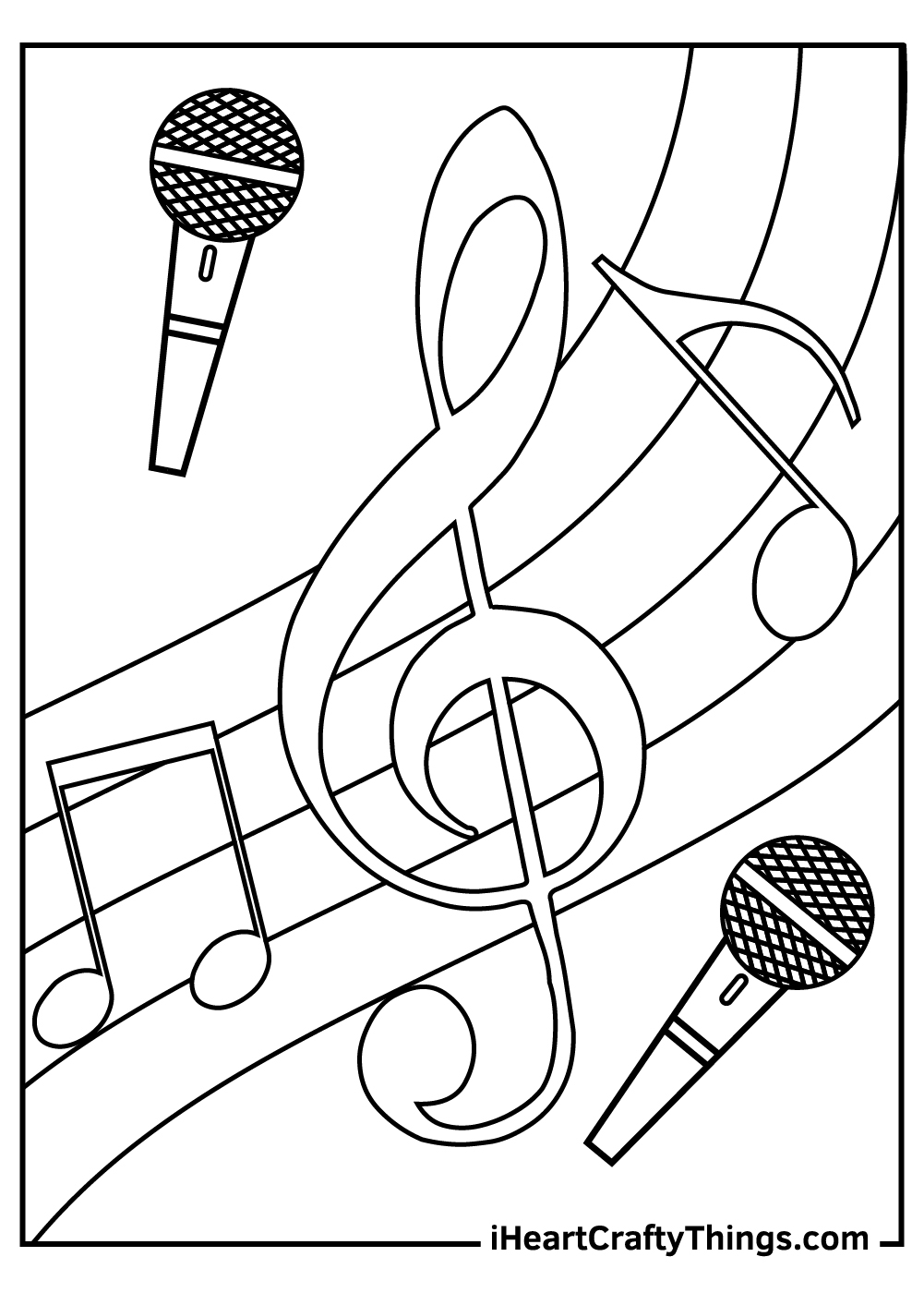 Music Coloring Pages Free Printable