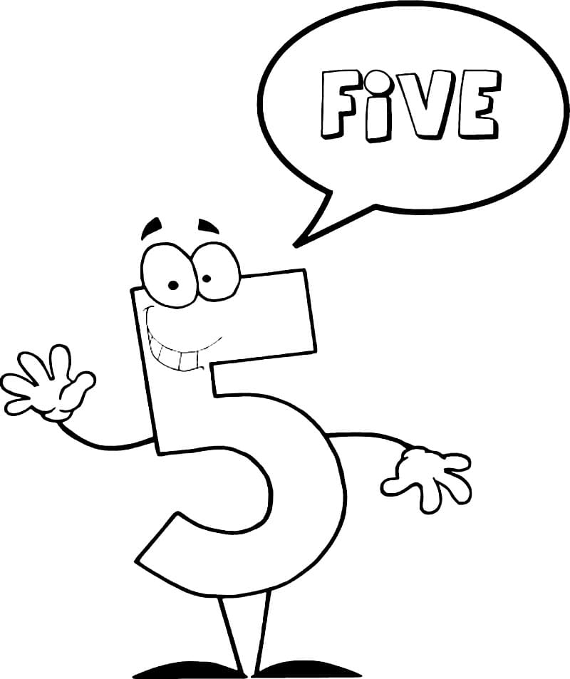 Printable Number 5 Coloring Page Free Printable Coloring Pages For Kids
