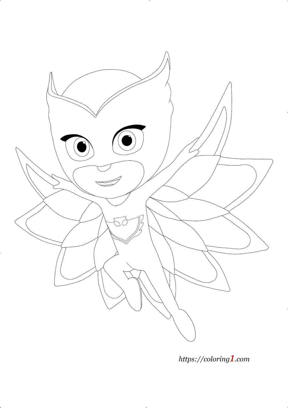 Printable Owlette Color Pages