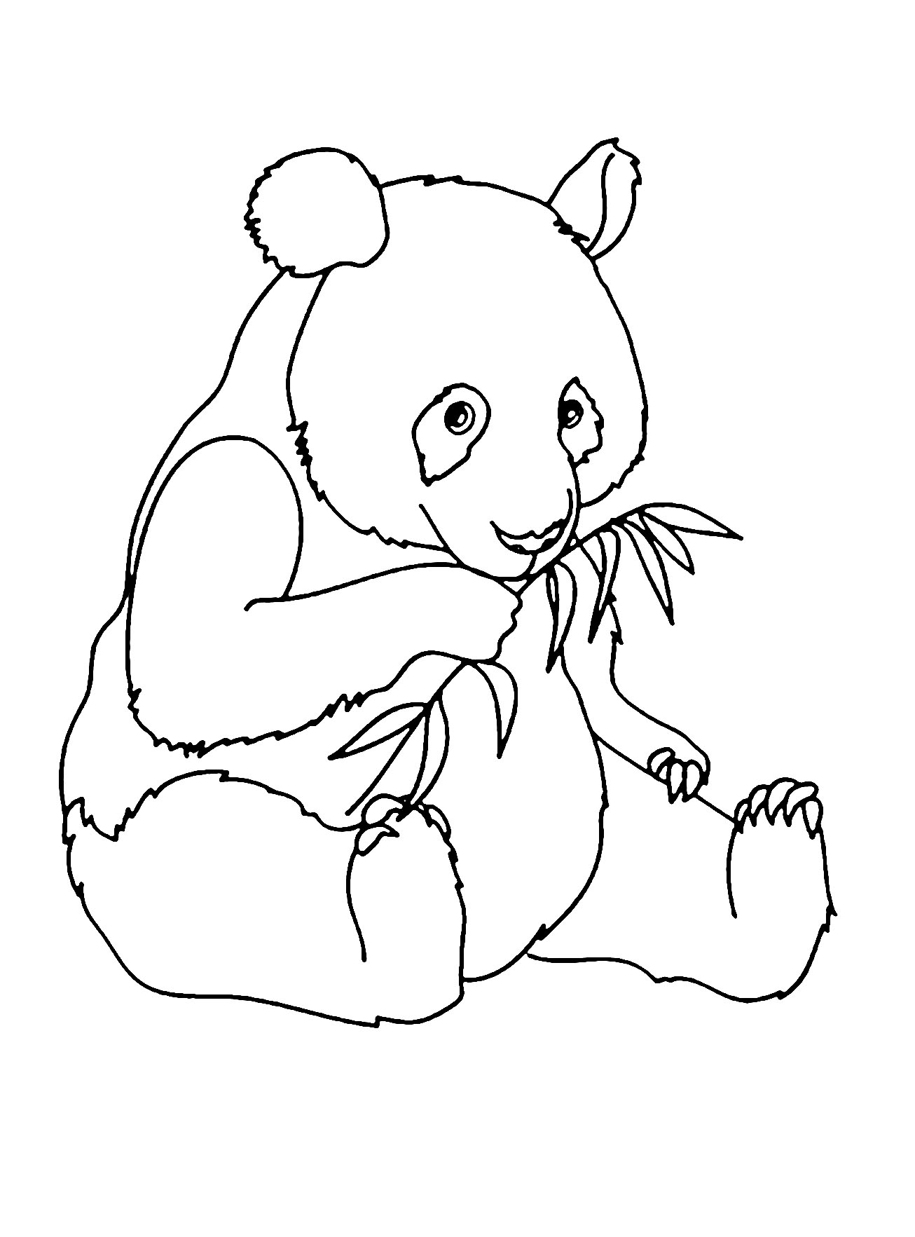 Panda Printable Coloring Pages