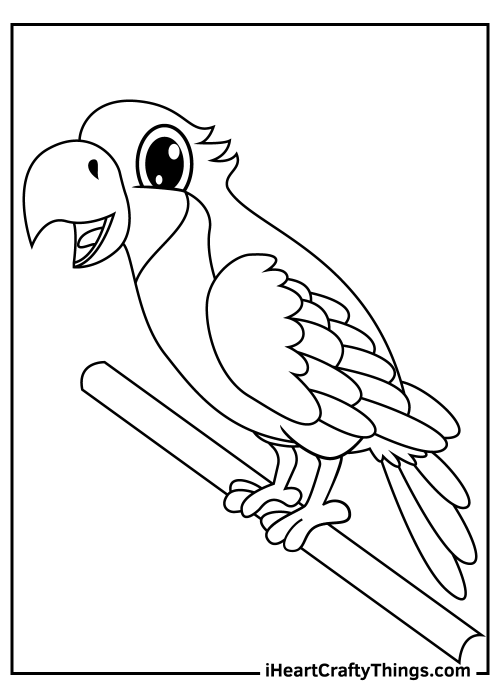 Parrot Coloring Pages Free Printable