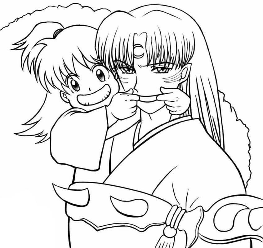 Printable Sesshomaru Coloring Pages Anime Coloring Pages