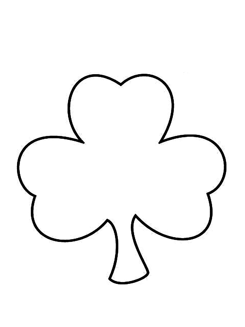 Printable Clover Coloring Pages