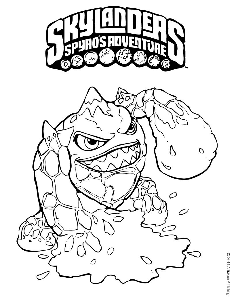 Free Skylanders Printable Coloring Pages