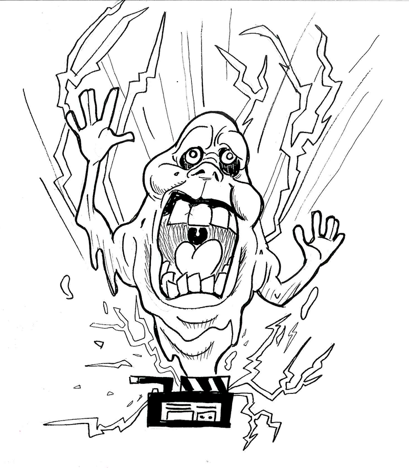 Printable Slimer Coloring Page There Are Pictures Of Kids Swimming And Playing At The Beach Yummy