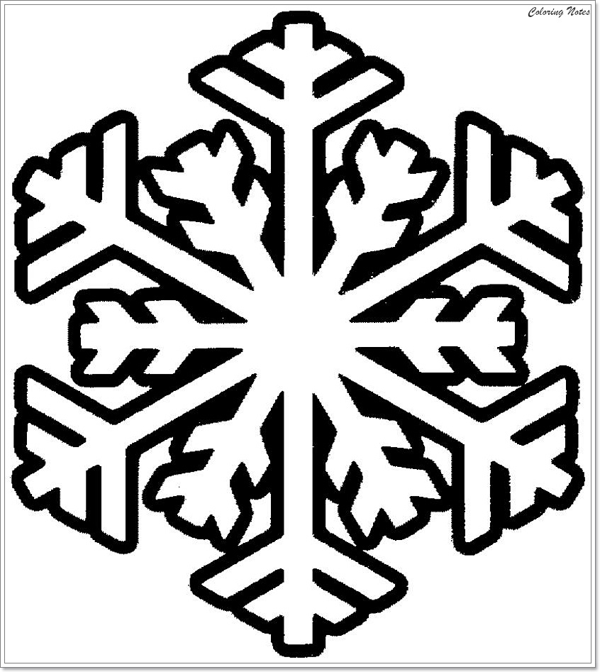 Snowflake Coloring Page Printable