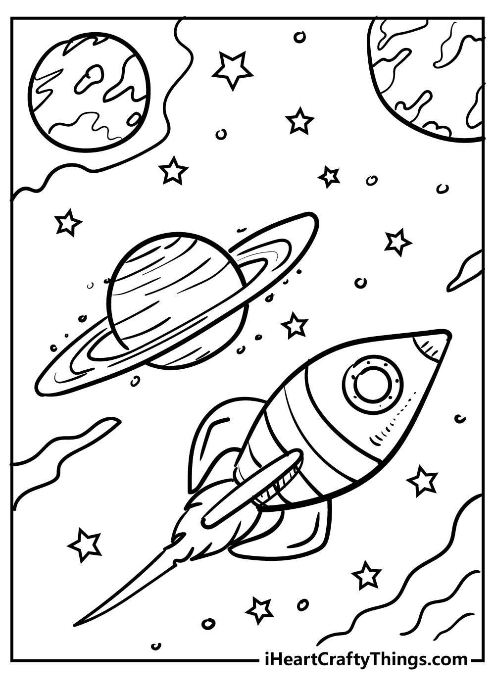Printable Coloring Pages Space