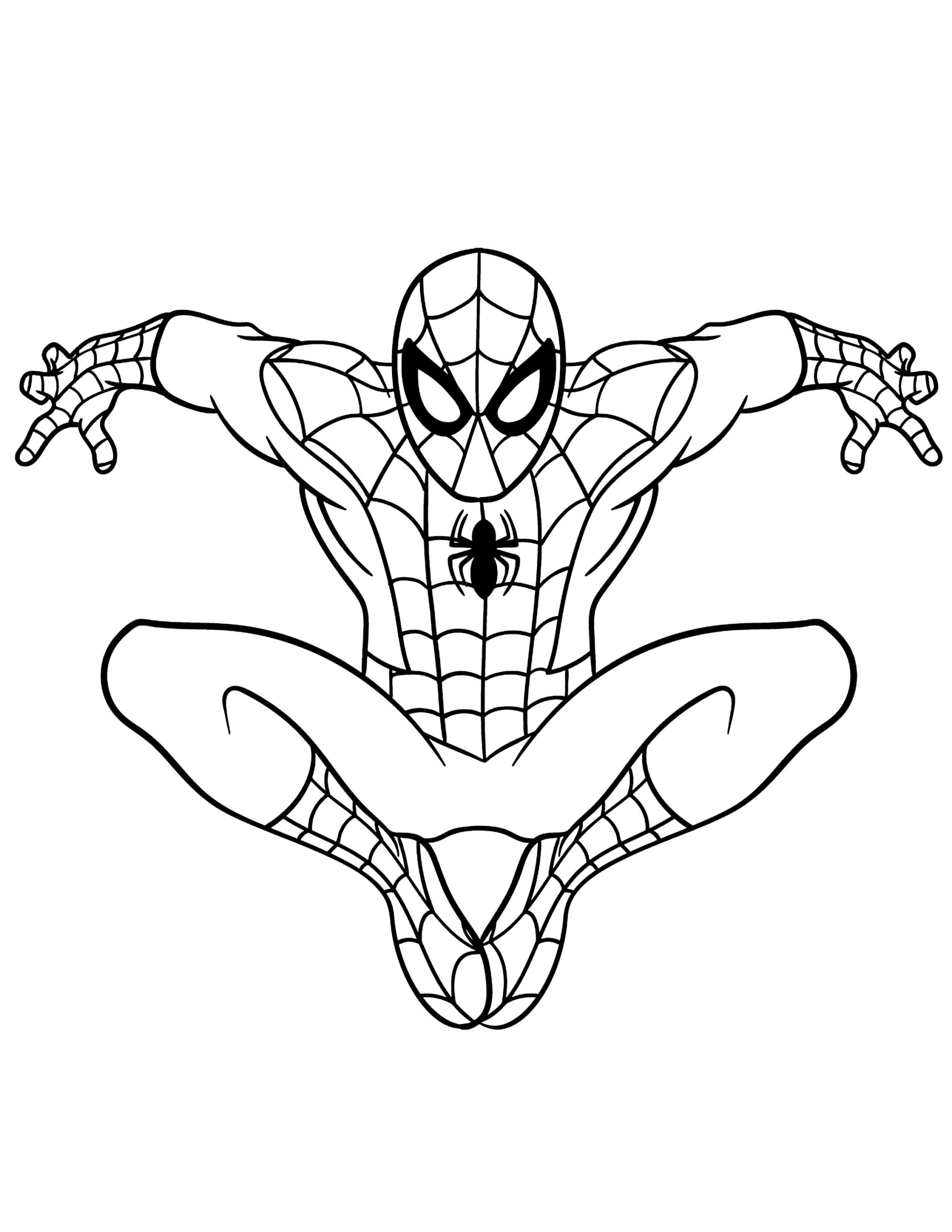 Printable Spiderman Coloring Page