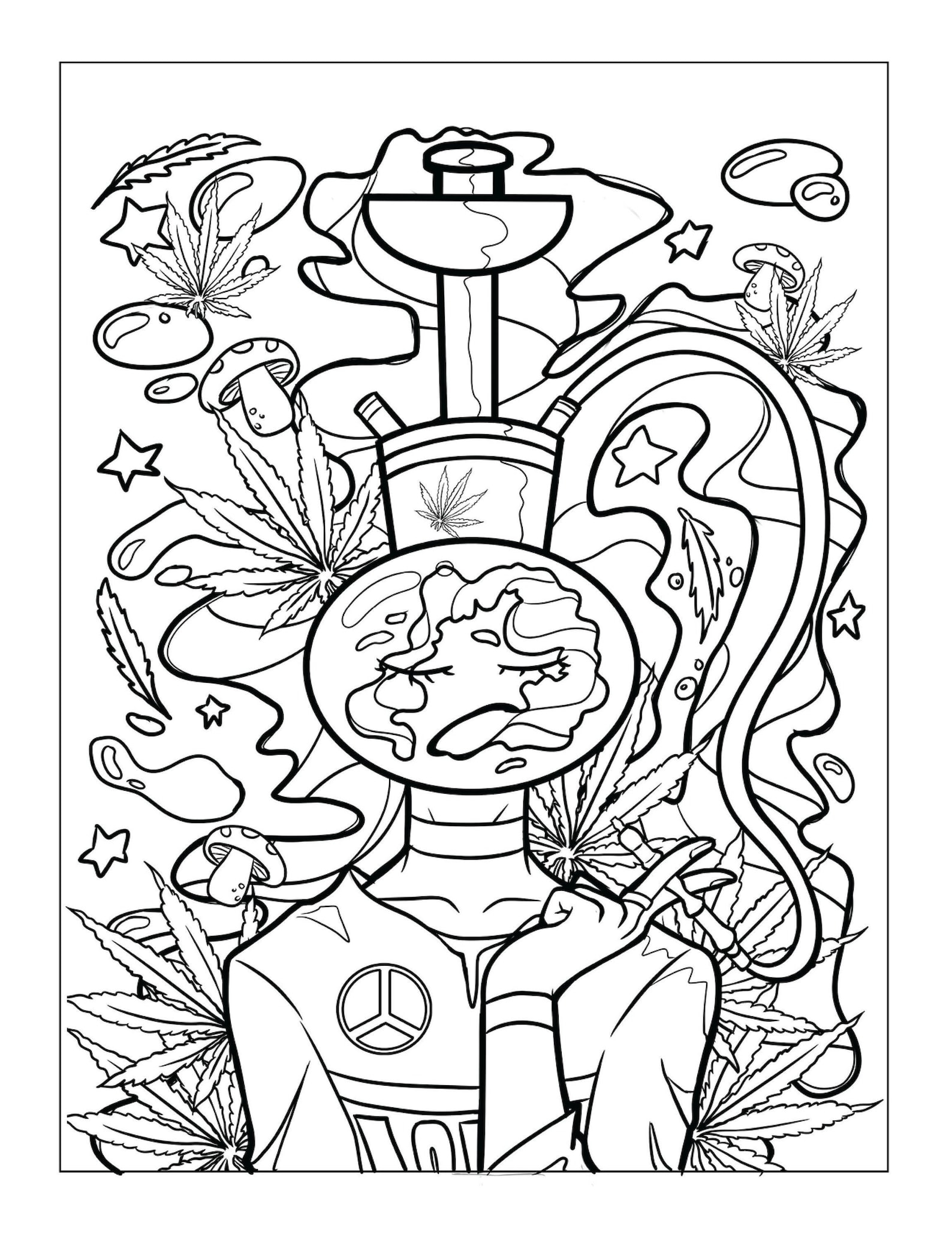 Printable Stoner Coloring Pages Customize And Print