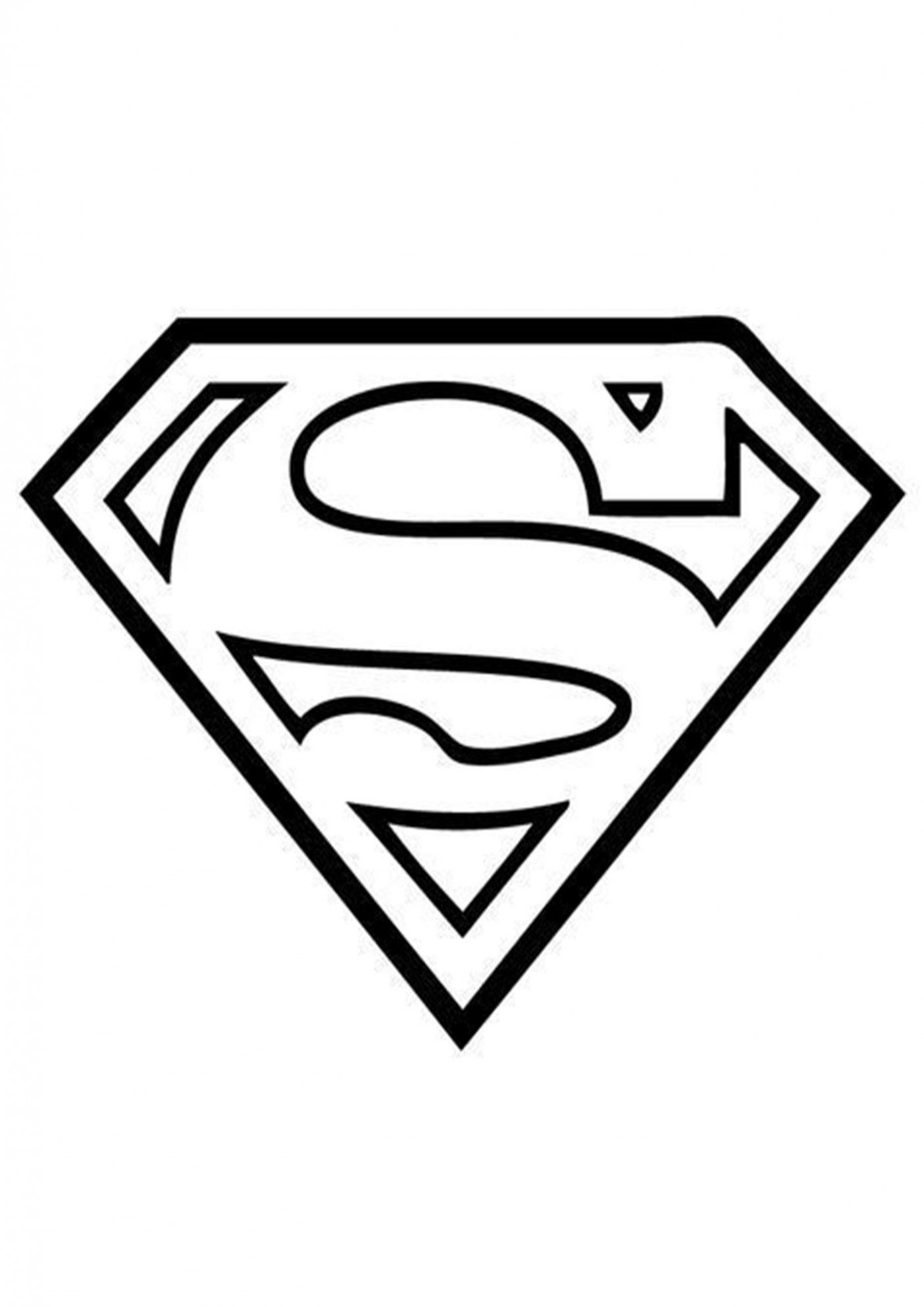 Printable Superhero Logo Coloring Pages