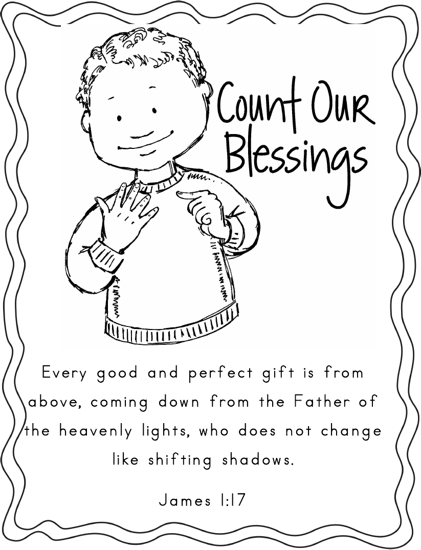 Printable Thanksgiving Church Coloring Pages