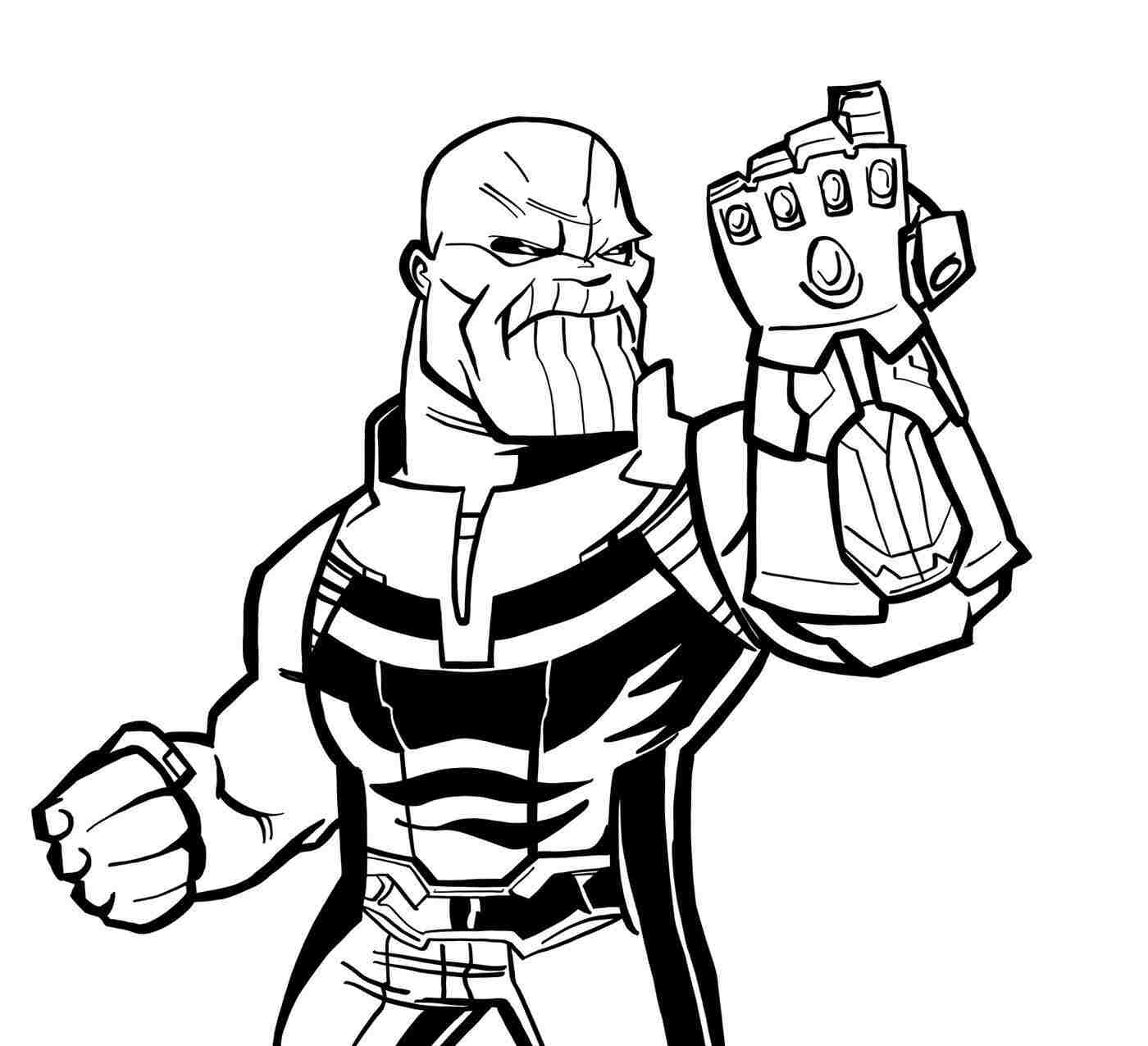 Printable Thanos Coloring Pages For Kids