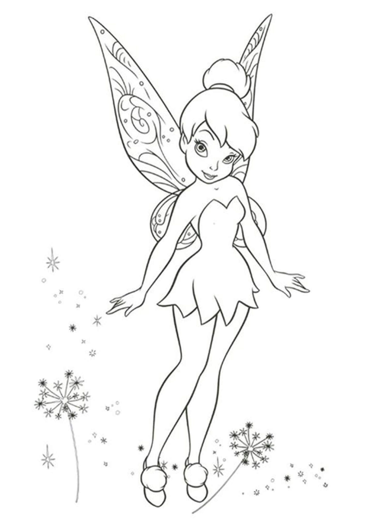 Tinkerbell Coloring Page Printable