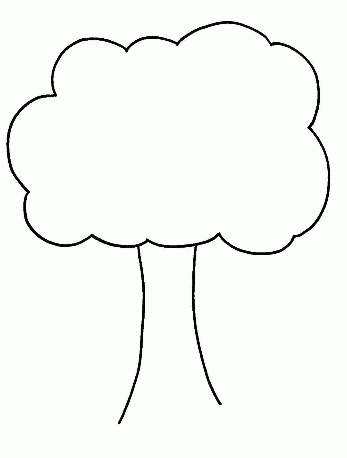 Printable Tree Coloring Page