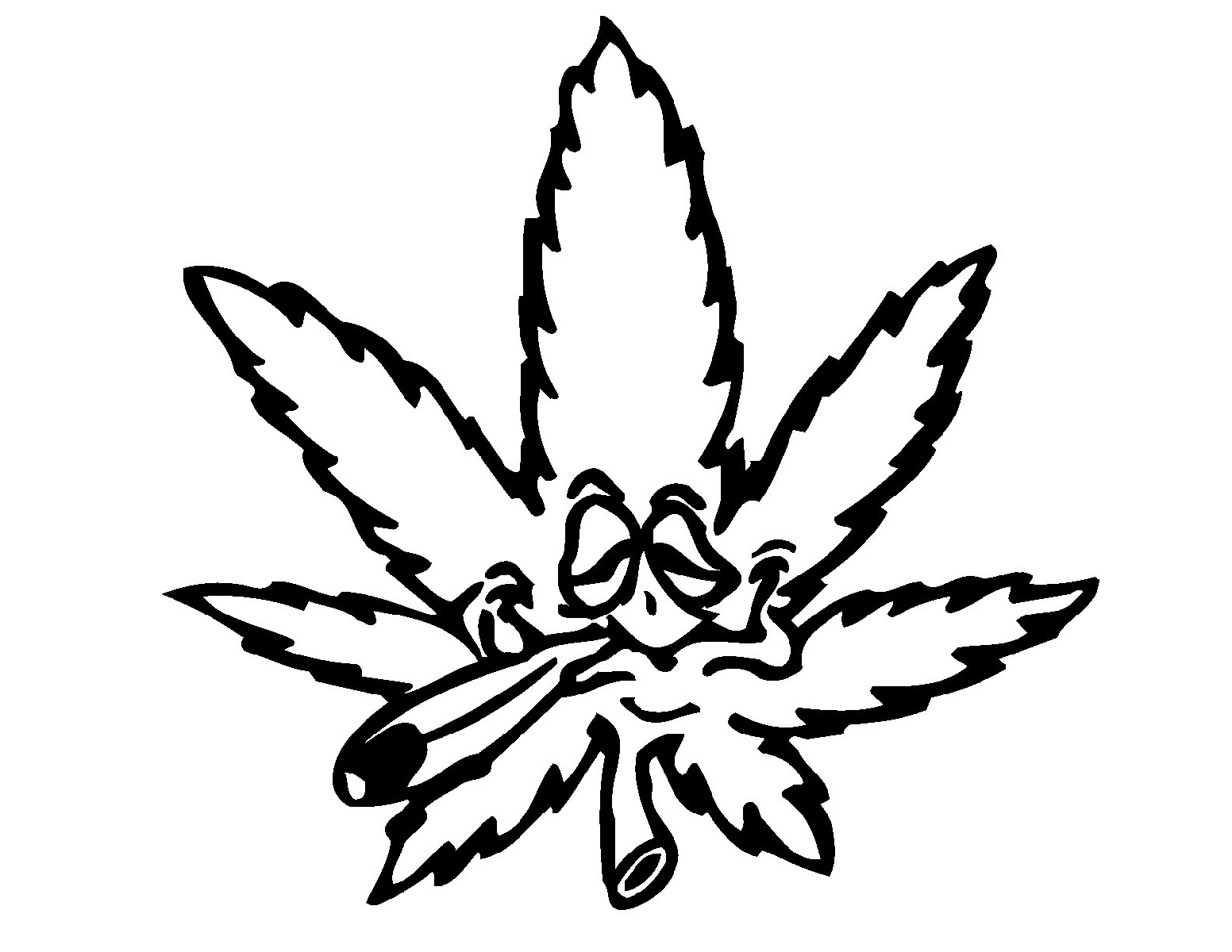 Cannabis Coloring Page Printable