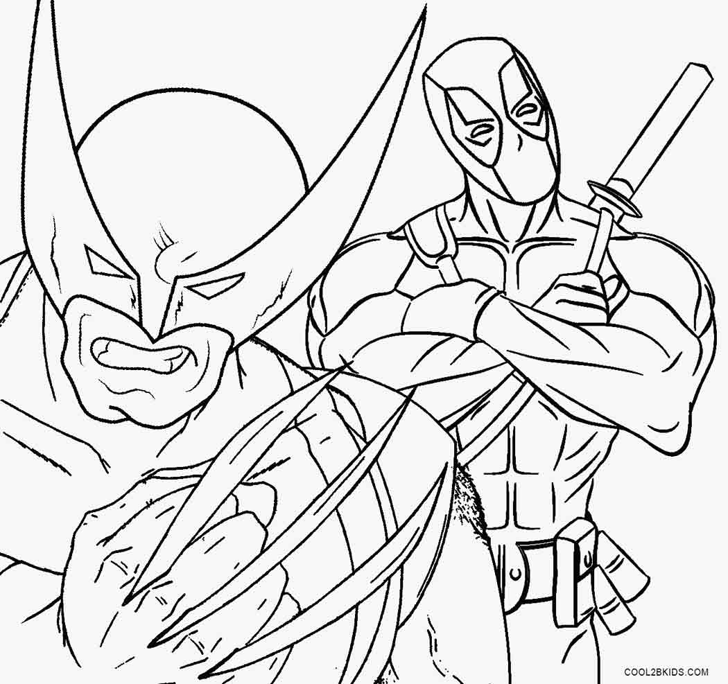 Wolverine Coloring Pages Free Printable