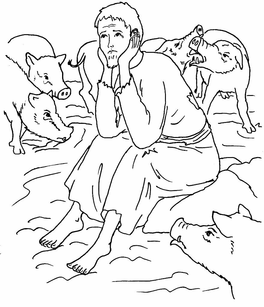 Prodigal Son Coloring Page Printable