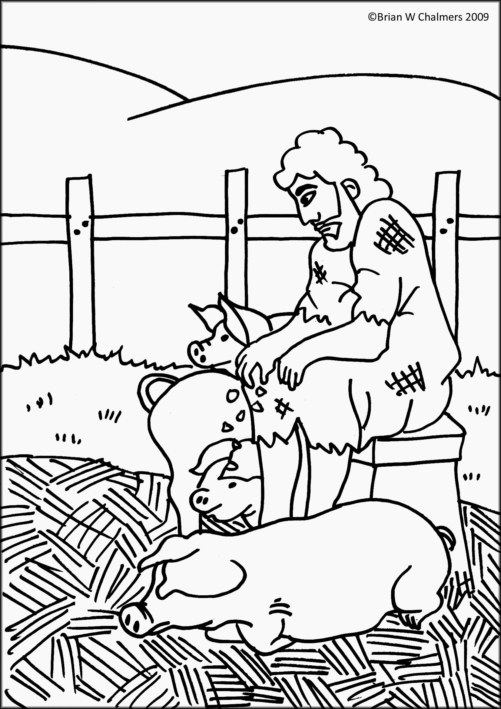 Prodigal Son Coloring Pages Preschool Coloring Home