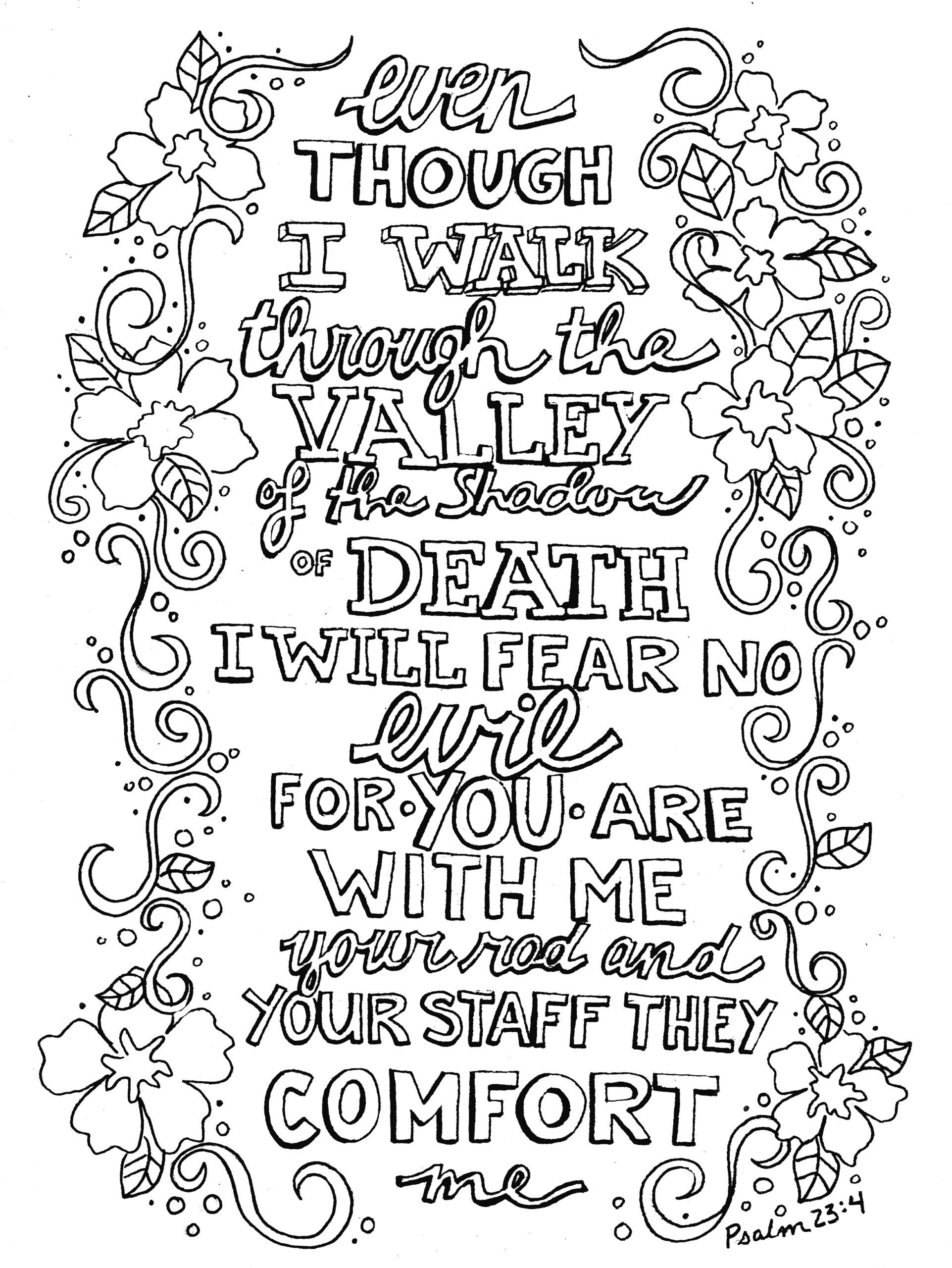 Psalm 23 Drawing At GetDrawings Free Download