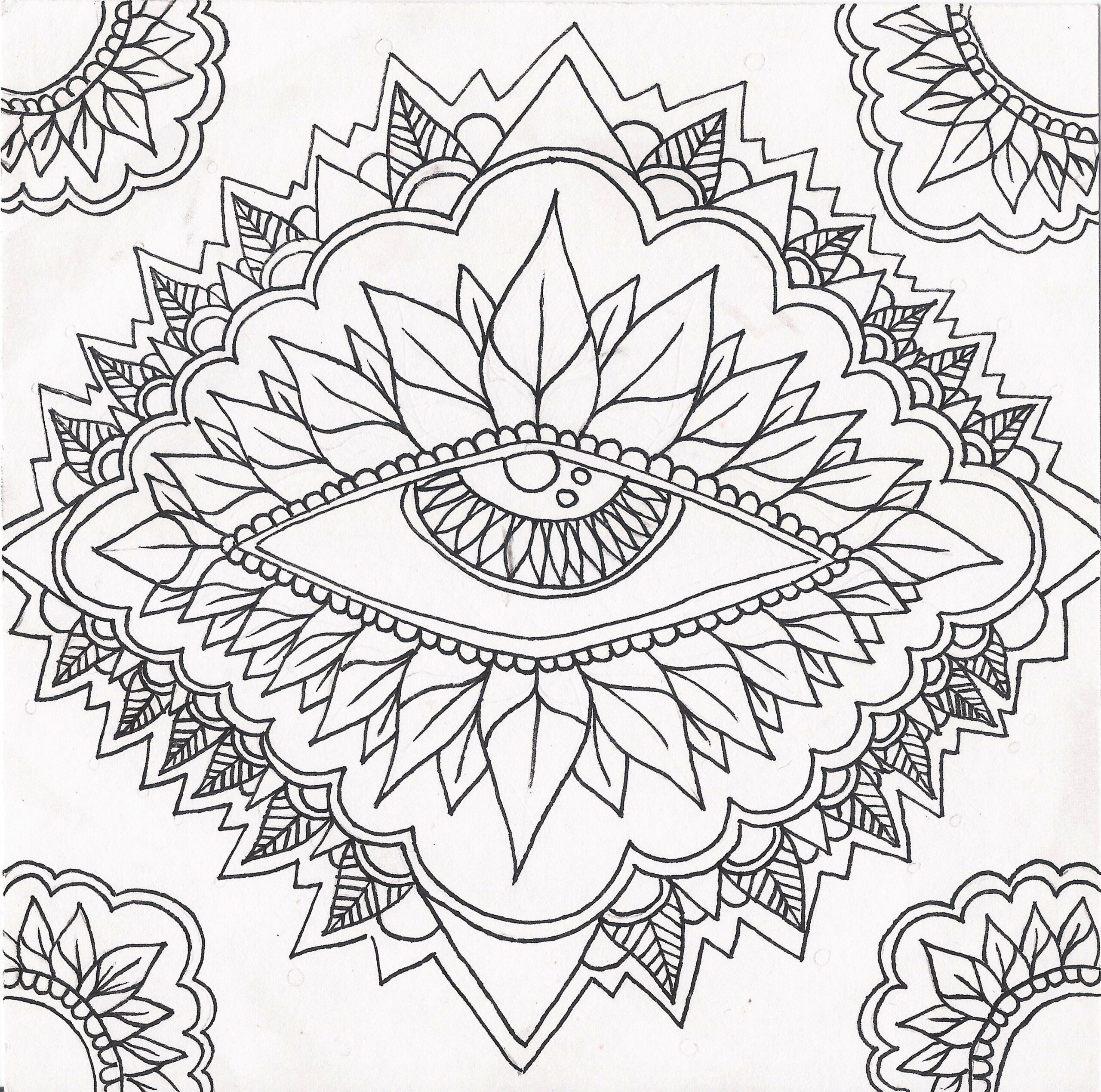 Psychedelic Mandala Coloring Pages Abstract Coloring Pages Sun Coloring Pages
