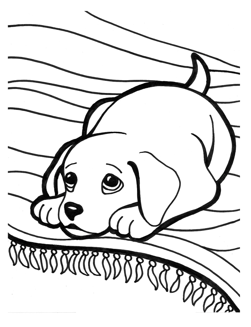 Printable Coloring Pages Of Puppies