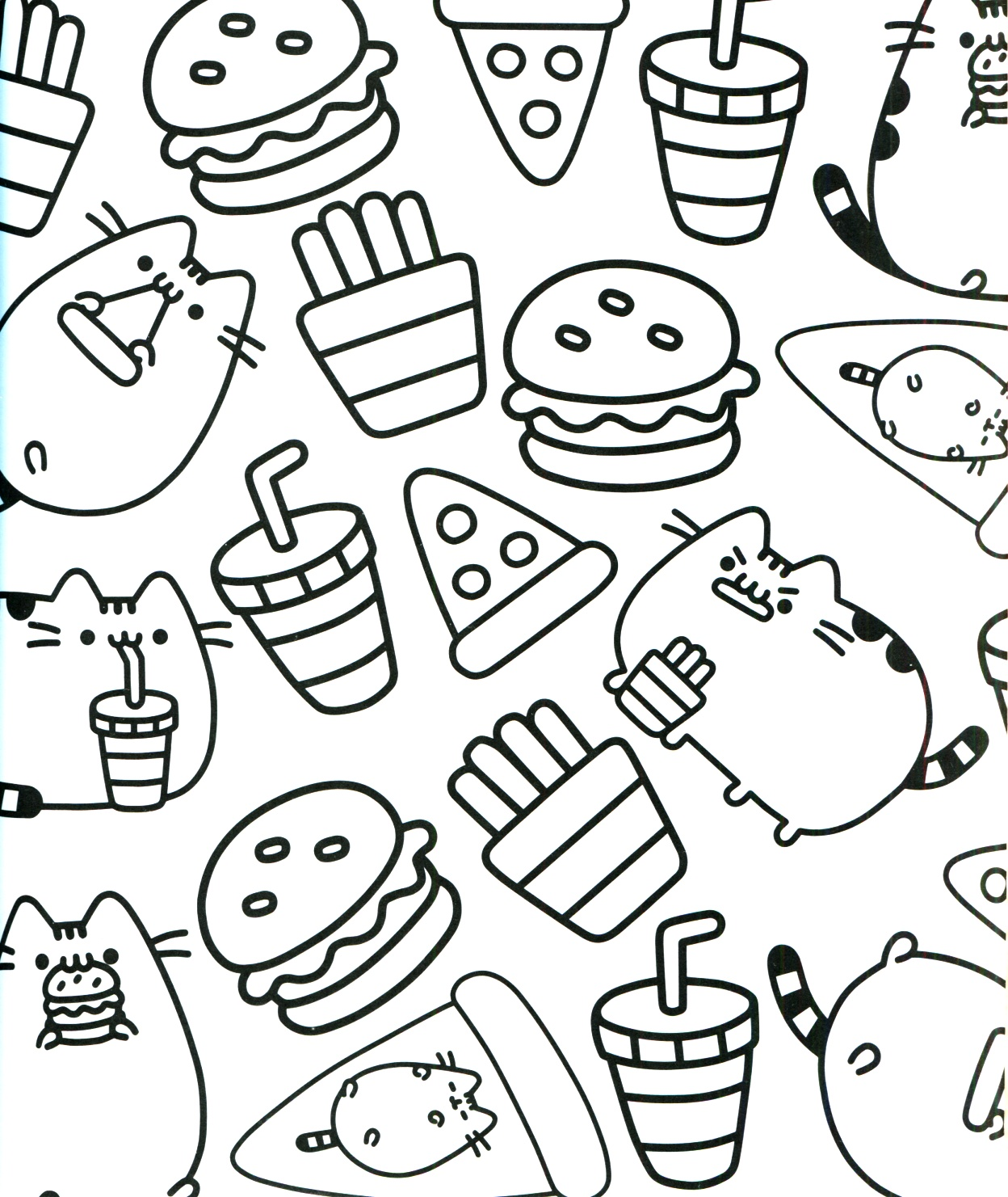 Pusheen Cat Coloring Pages At GetDrawings Free Download