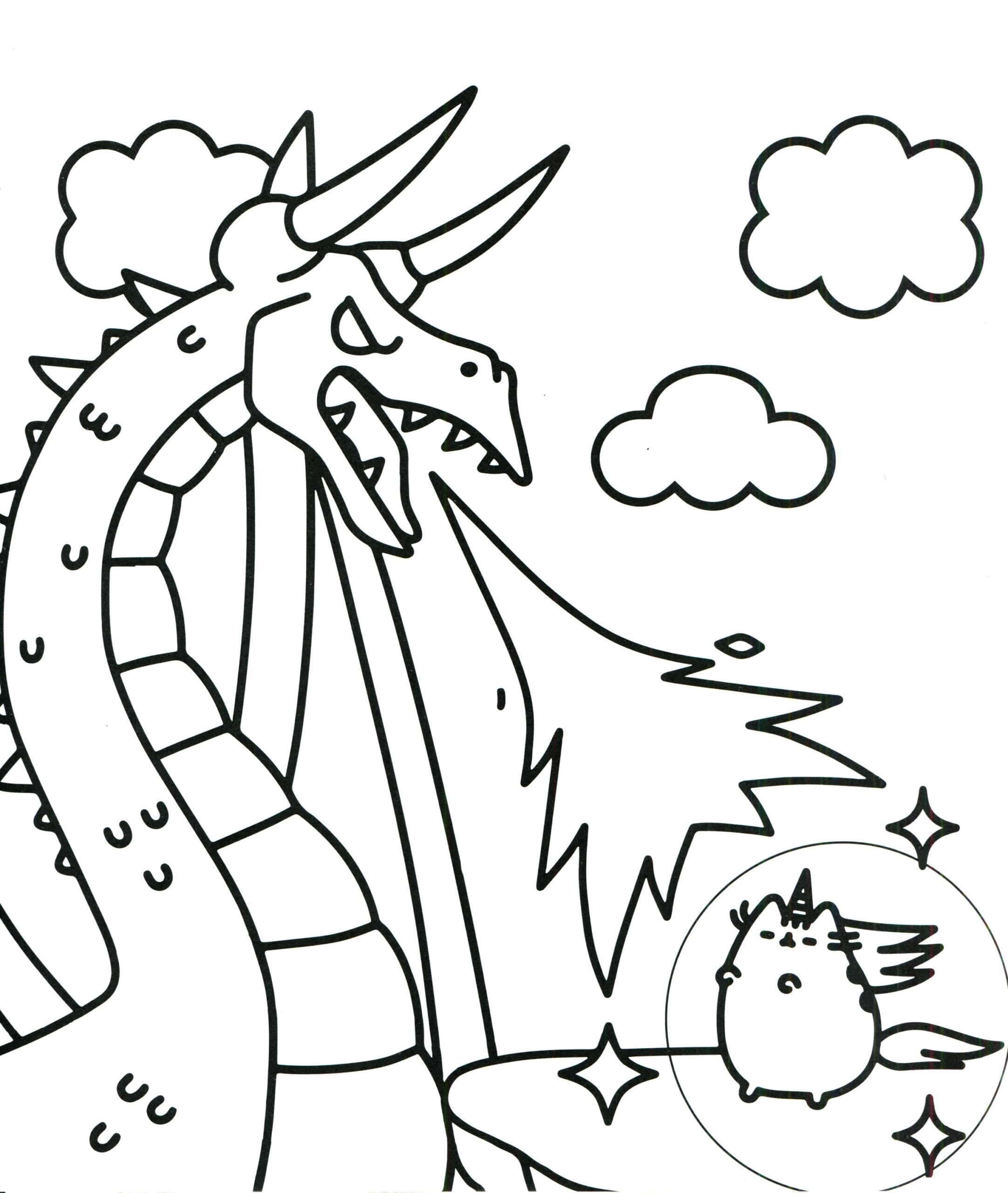 Pusheen Coloring Pages Printable