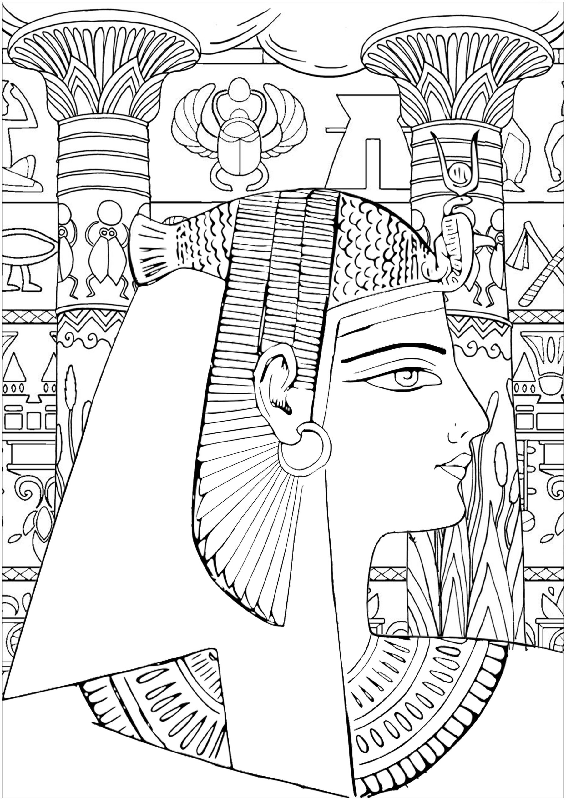 Free Printable Egyptian Coloring Pages