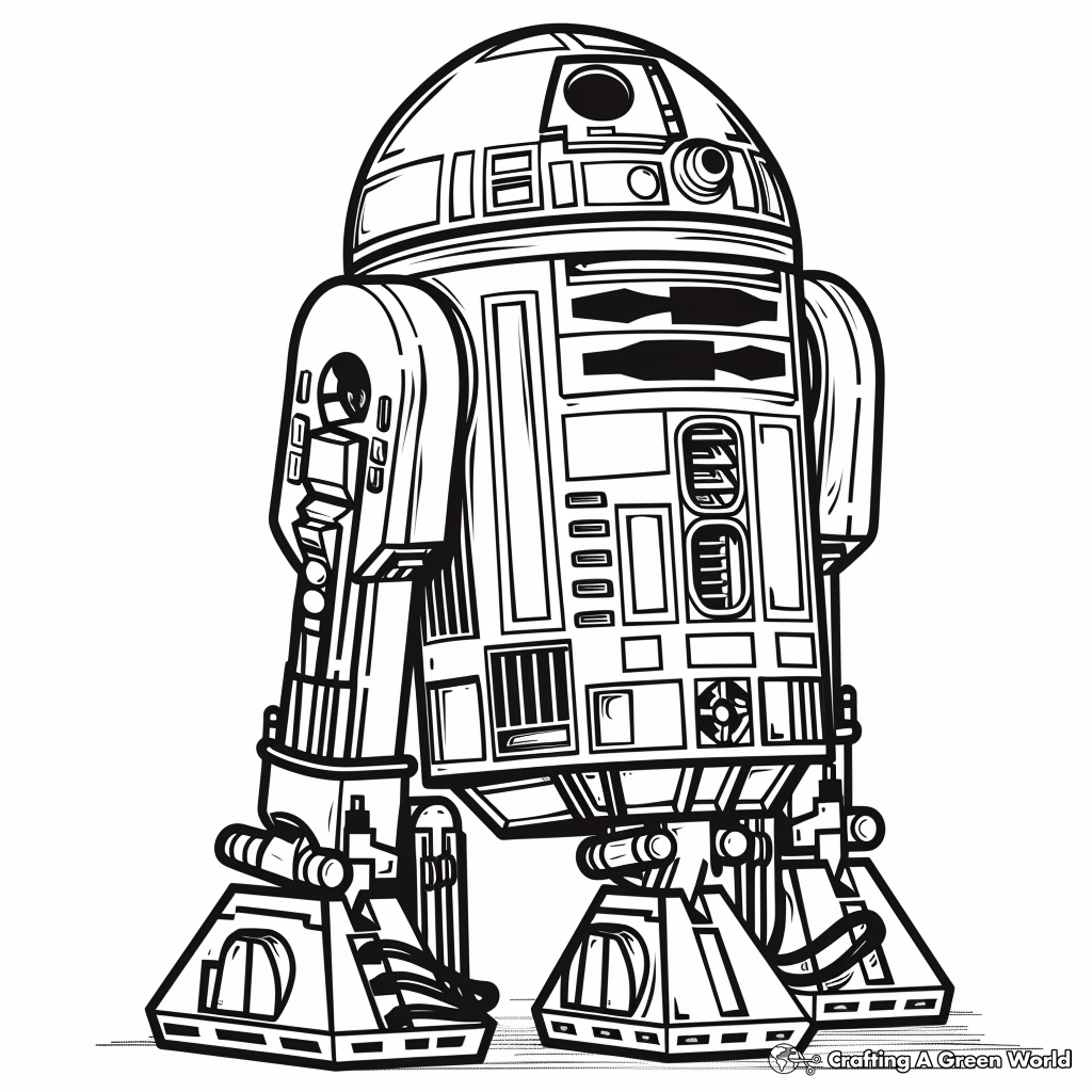 Free Printable R2d2 Coloring [Page