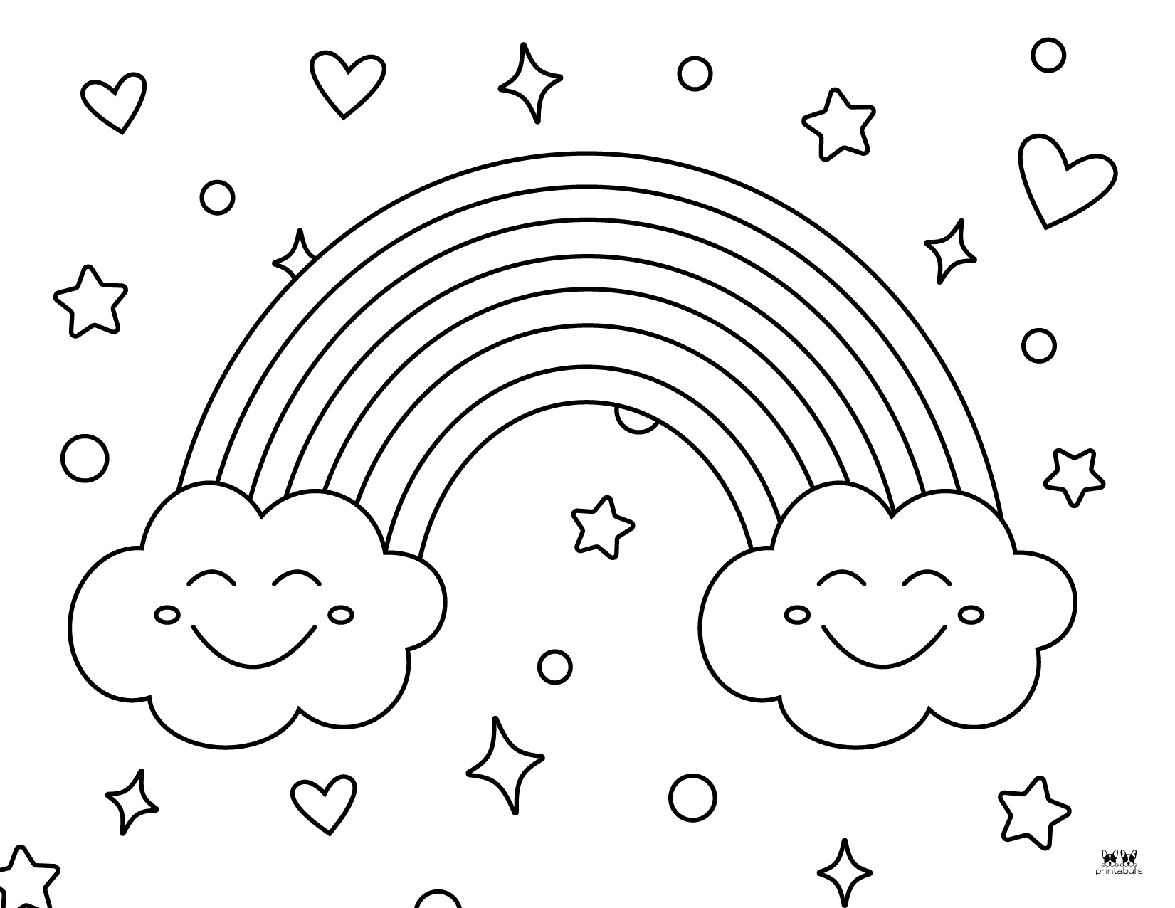 Rainbow Coloring Page Printable