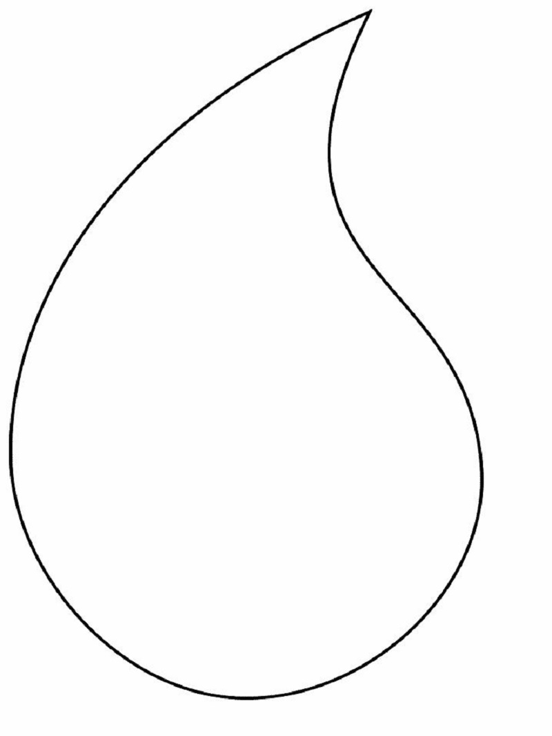 Raindrop Coloring Page Educative Printable