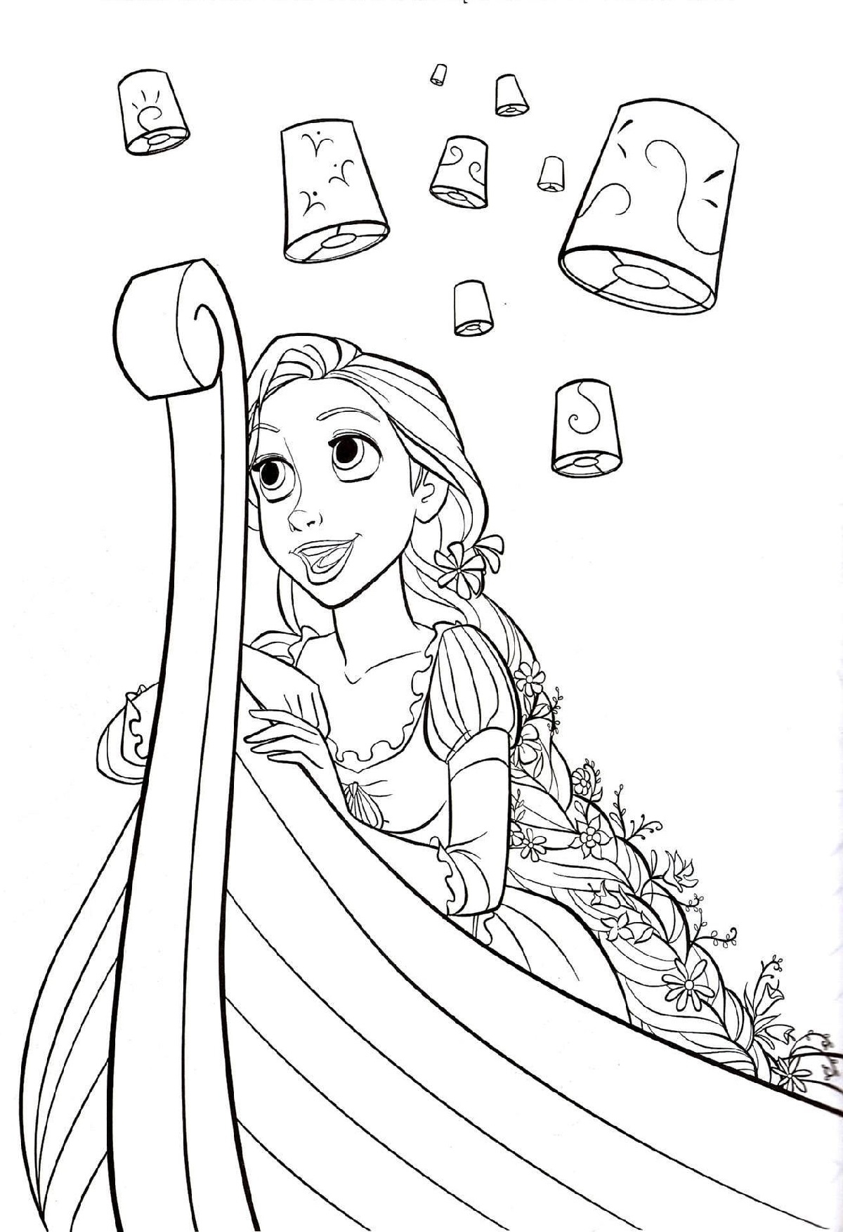 Rapunzel Printable Coloring Pages Customize And Print
