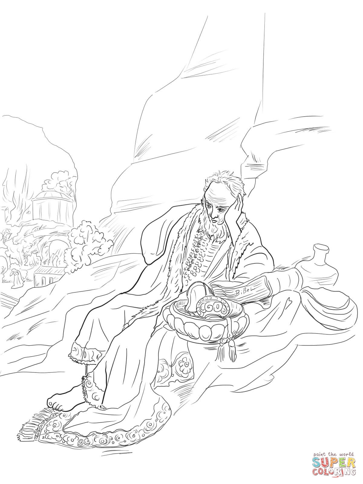 Rembrandt Van Rijn Coloring Pages Coloring Home