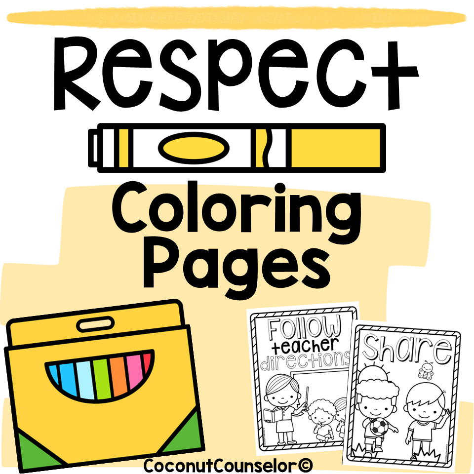 Printable Coloring Page Respect