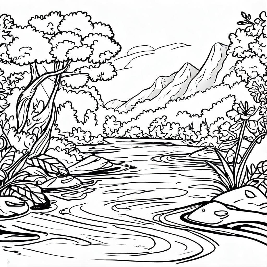 River Coloring Pages Printable