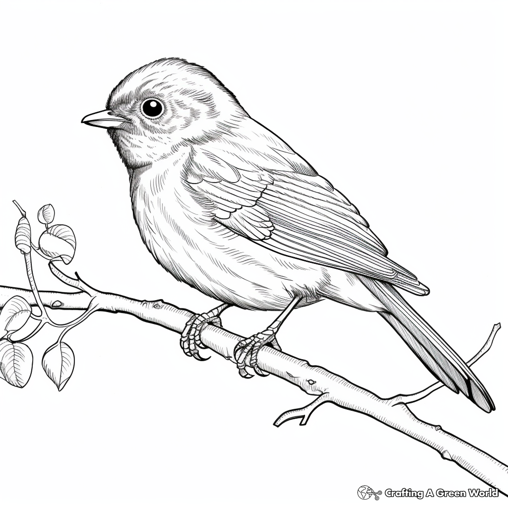 Robin Coloring Pages Free Printable