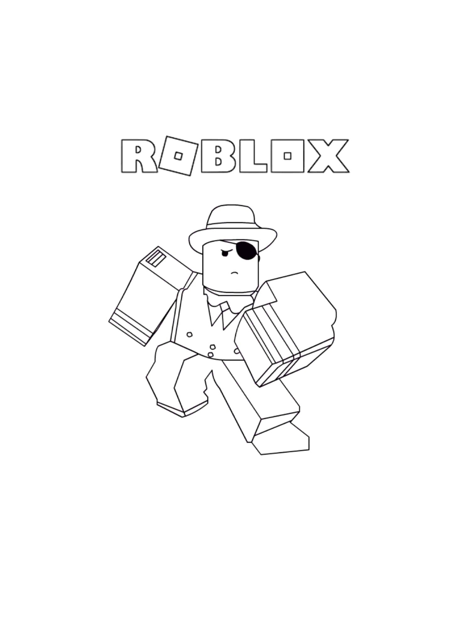 Free Printable Roblox Coloring Pages