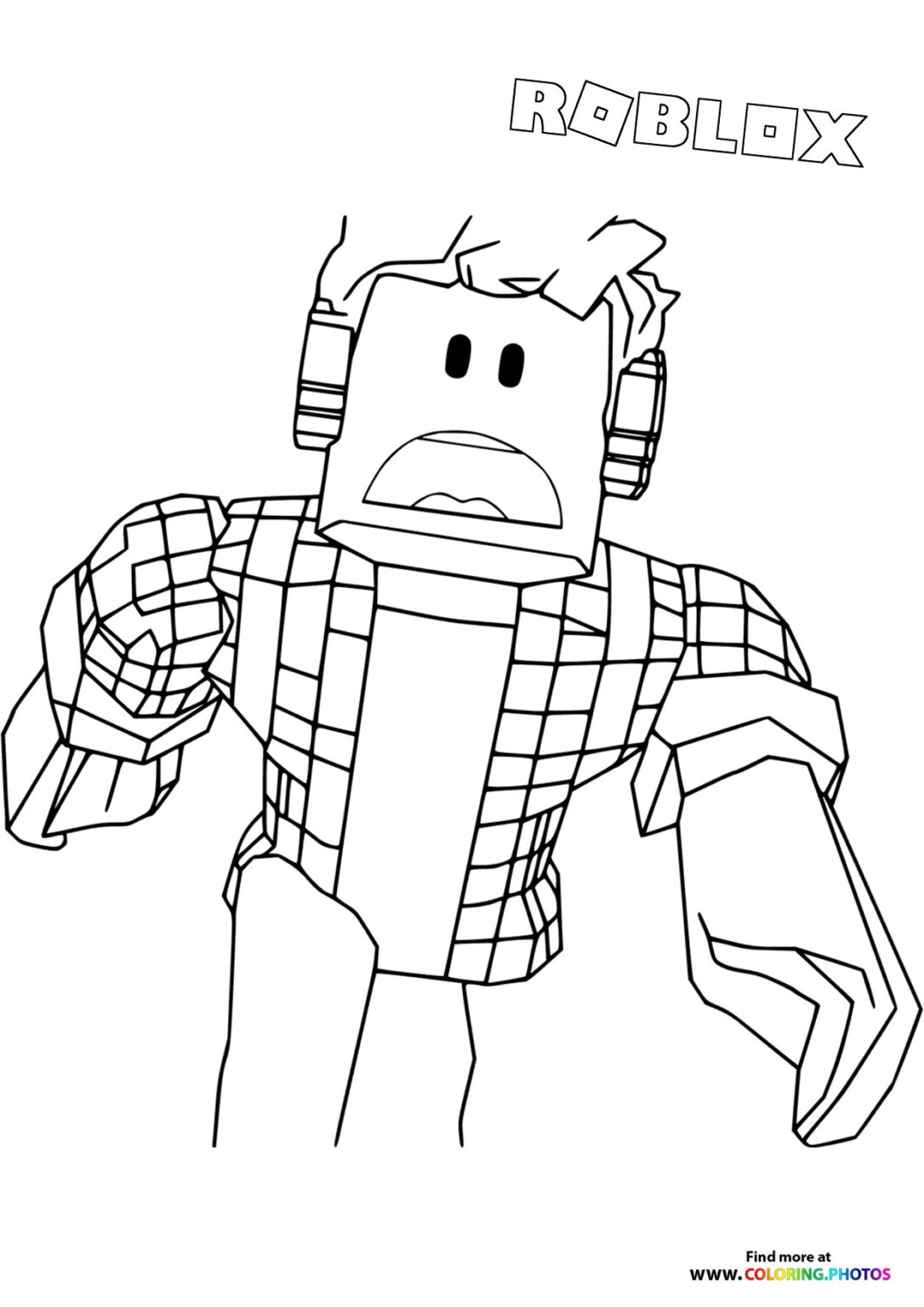 Roblox Coloring Pages Free Printable Sheets For Kids From Roblox Game