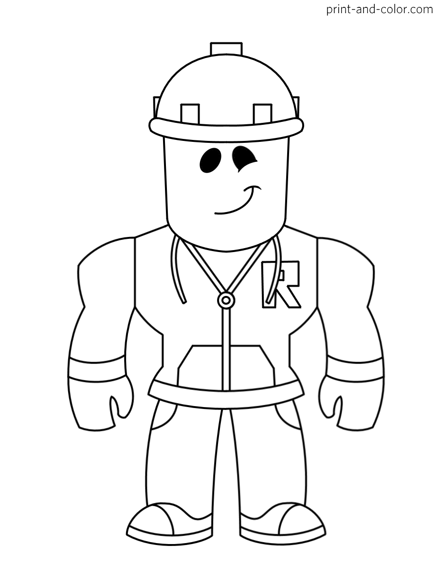 Roblox Coloring Pages Print And Color