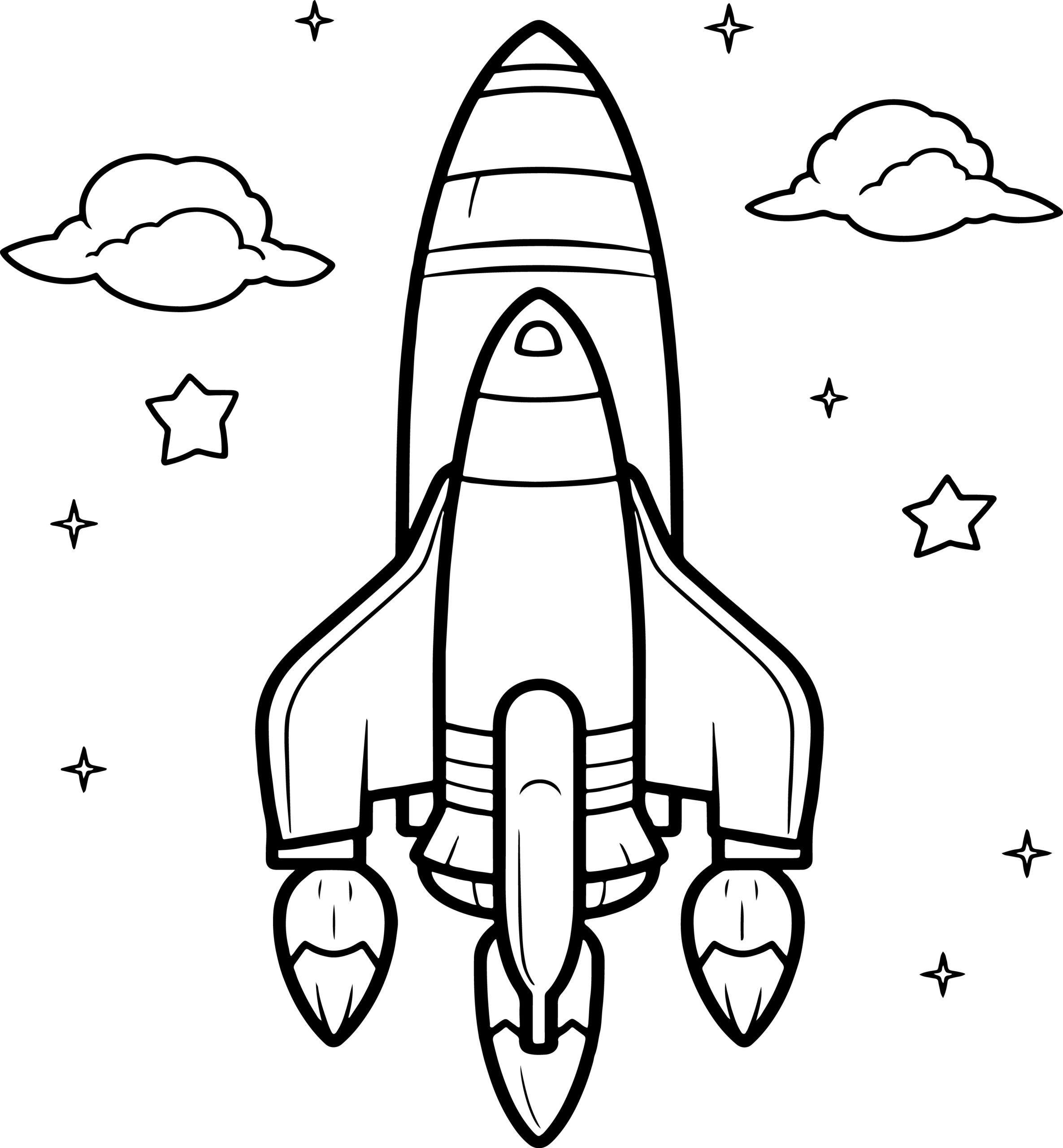 Rocket Coloring Pages Printable