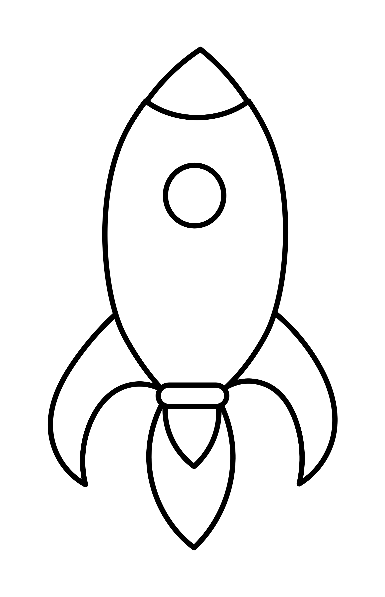 Rocket Printable Coloring Pages