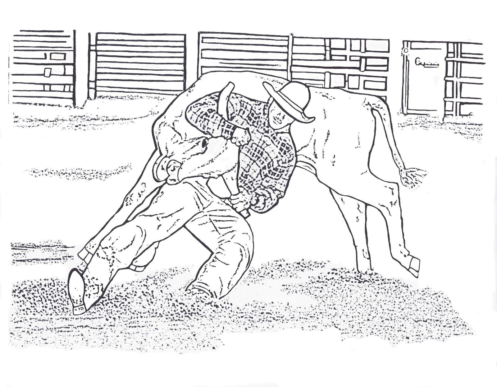 Free Printable Rodeo Coloring Pages