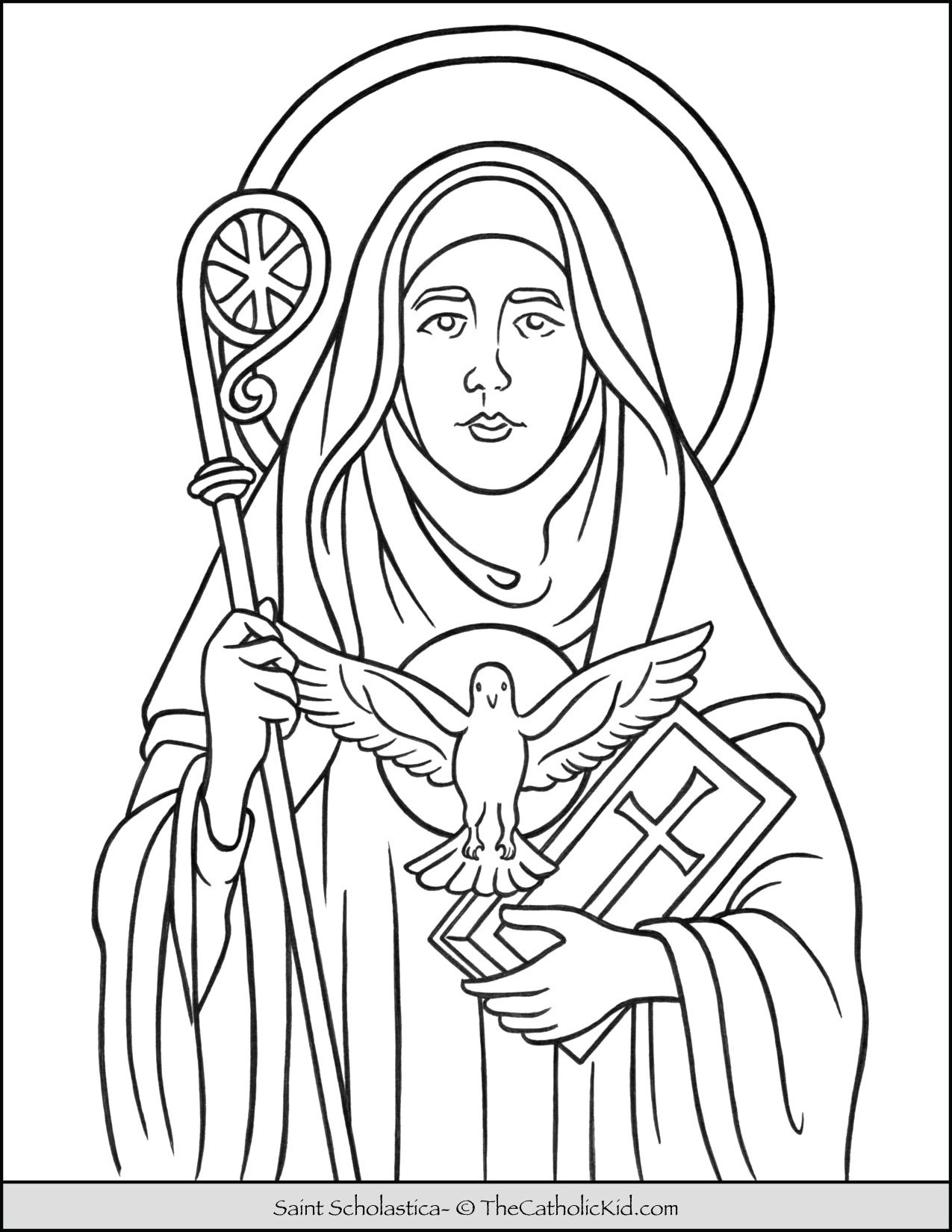 Roman Catholic Saints Coloring Pages Coloring Pages