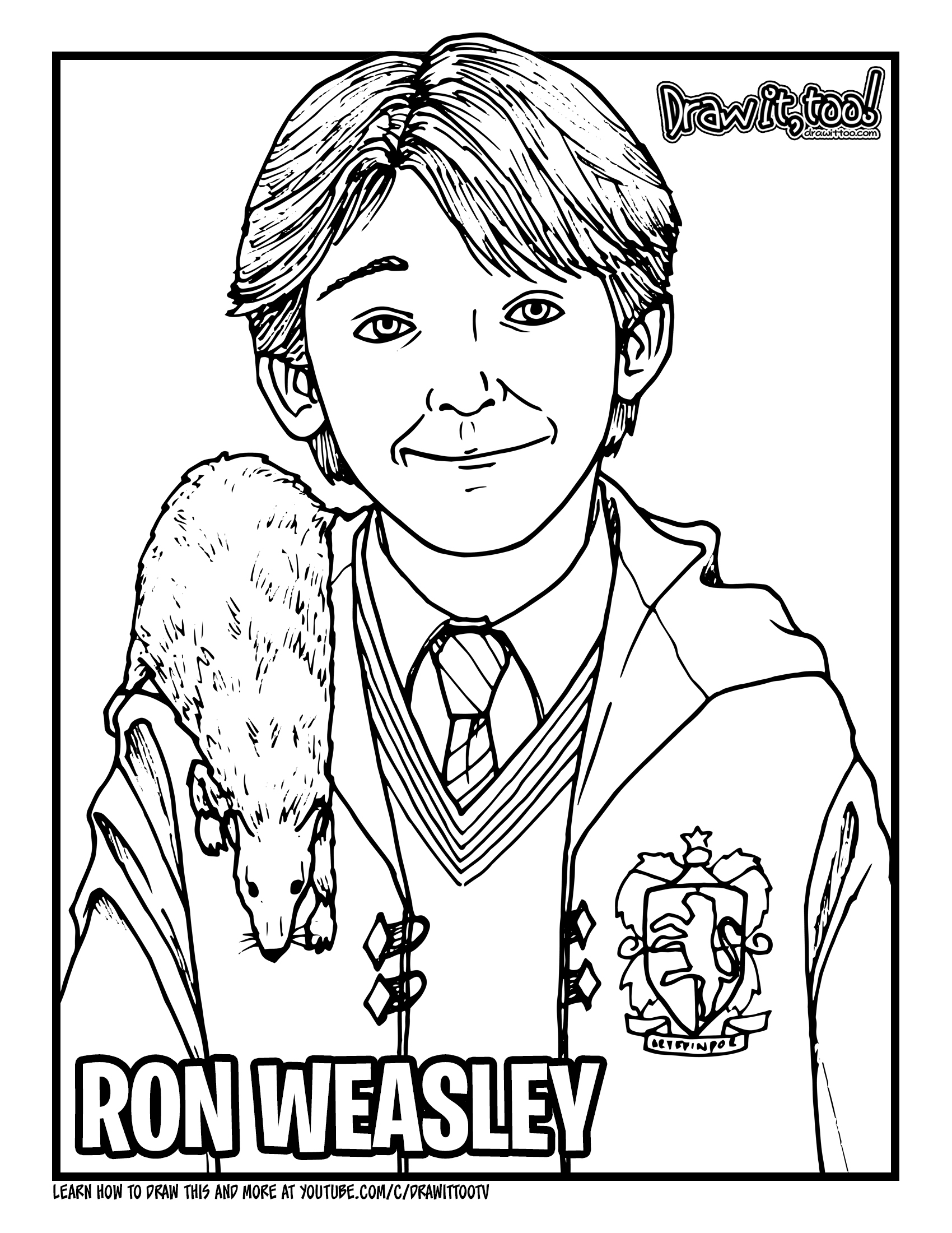 Ron Weasley Coloring Pages Printable Coloring Pages