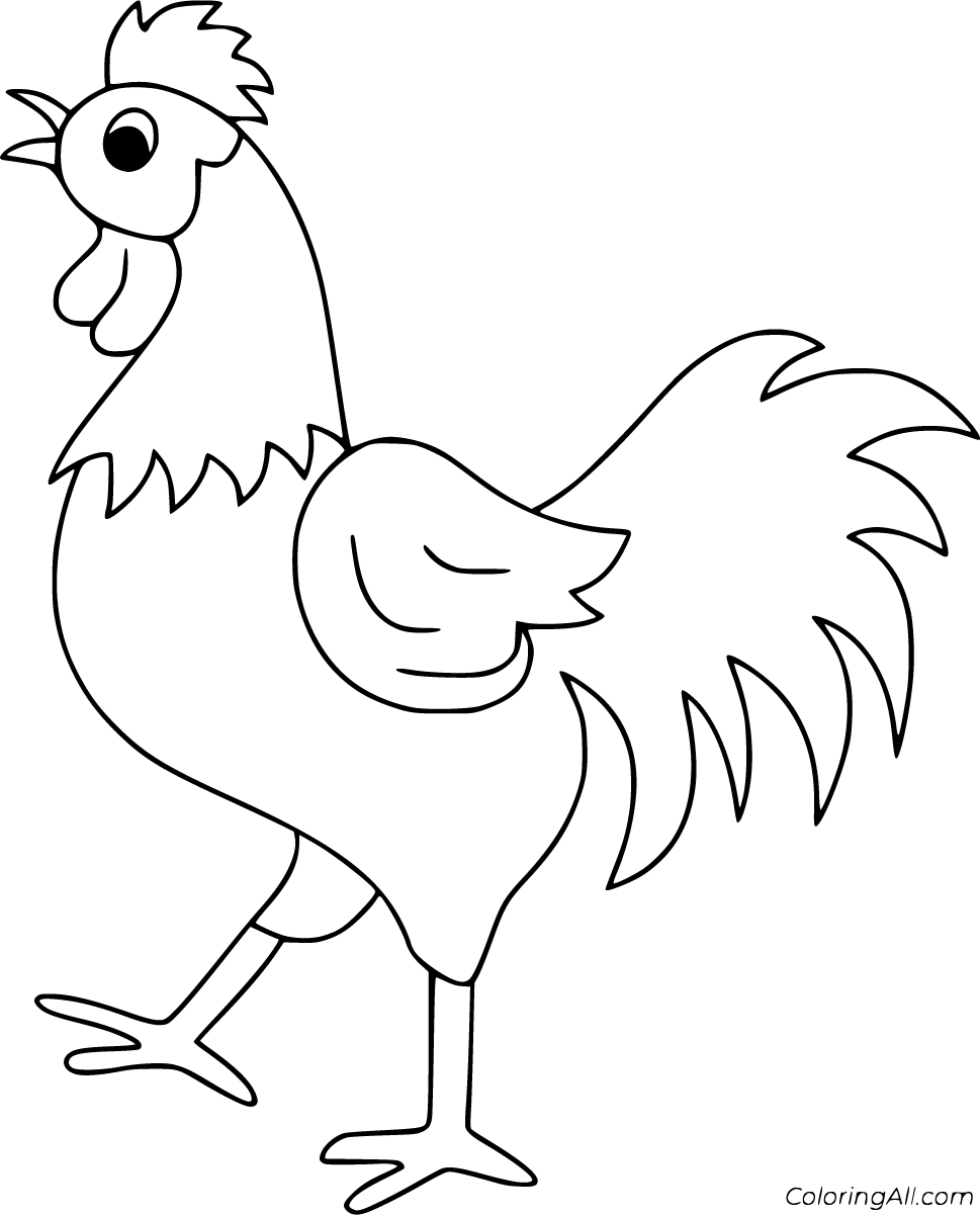 Rooster Coloring Pages 33 Free Printables ColoringAll